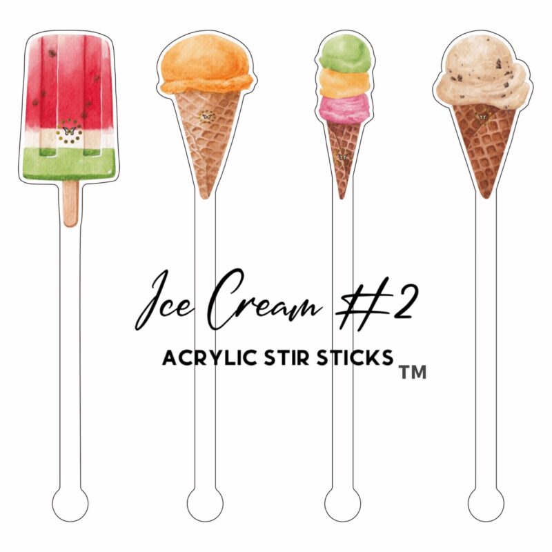 4 pack acrylic stir sticks drinkbomb craft cocktail ice cream2